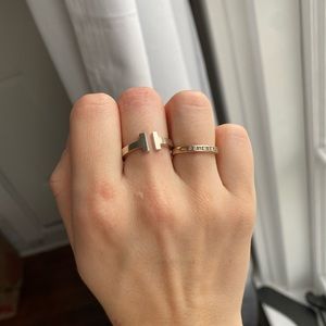 Tiffany & Co. T square ring silver